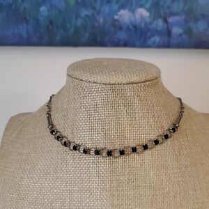 Black Rhinestone Choker Necklace